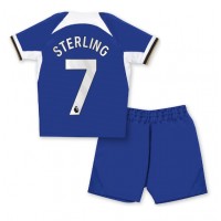 Maglie da calcio Chelsea Raheem Sterling #7 Prima Maglia Bambino 2023-24 Manica Corta (+ Pantaloni corti)